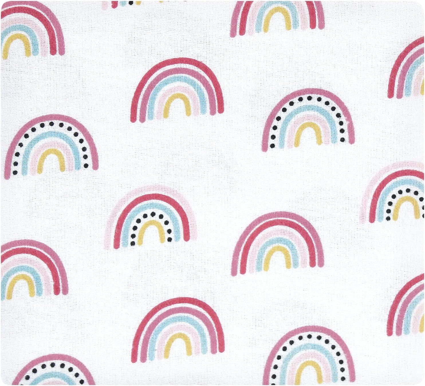 imageLuvable Friends Little Treasure Flannel Receiving Blankets 7pkRainbow Joy