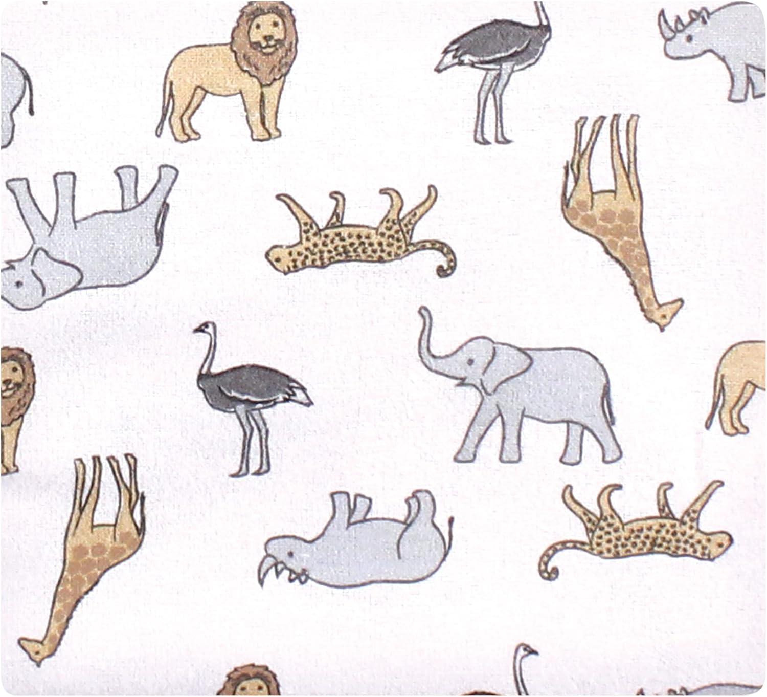 imageLuvable Friends Little Treasure Flannel Receiving Blankets 7pkSafari Adventure