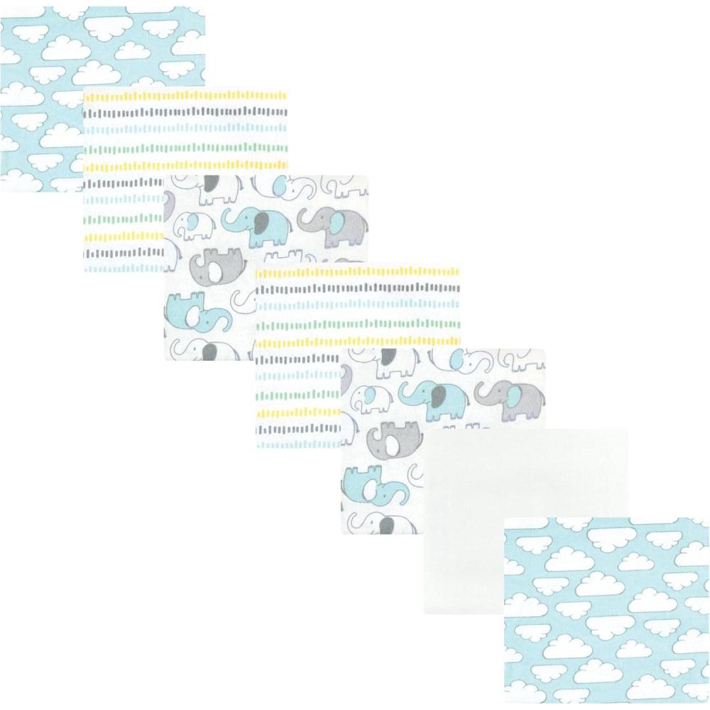 imageLuvable Friends Hudson Baby Flannel Receiving Blankets 7pkNew Elephant