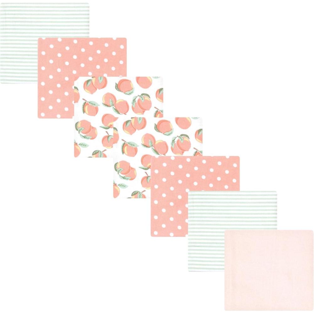 imageLuvable Friends Hudson Baby Flannel Receiving Blankets 7pkPeach