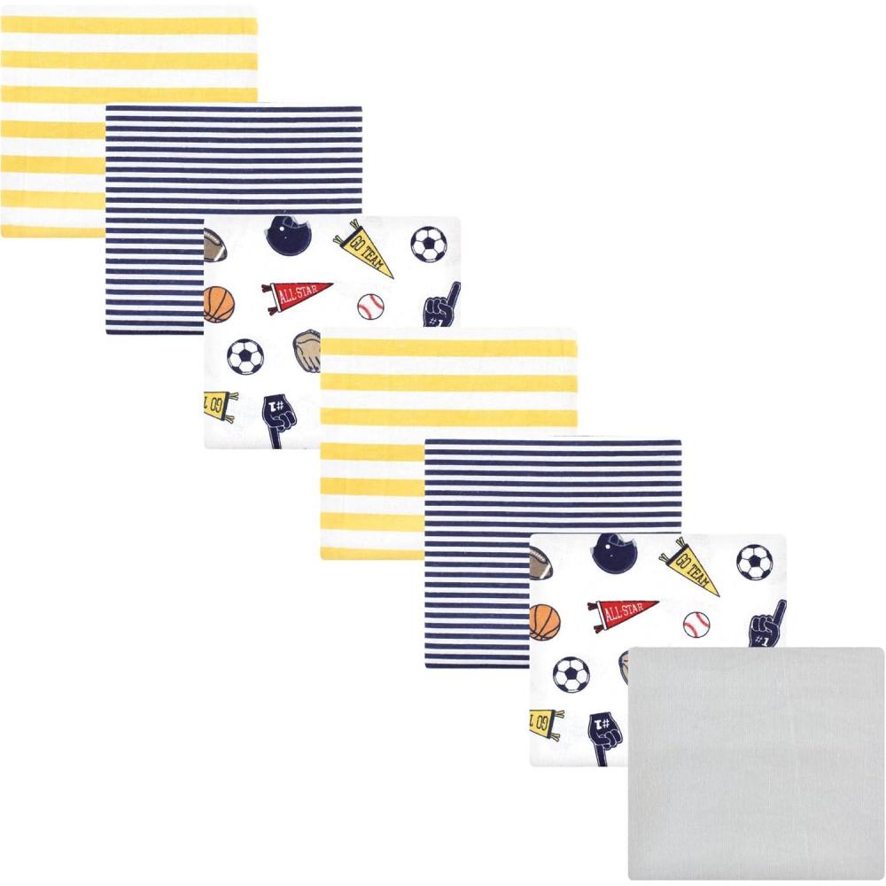 imageLuvable Friends Hudson Baby Flannel Receiving Blankets 7pkSports