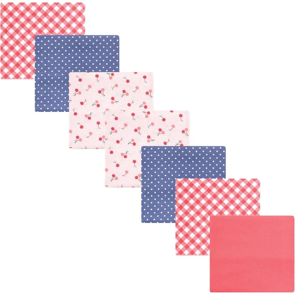 imageLuvable Friends Hudson Baby Flannel Receiving Blankets 7pkSweet Cherries