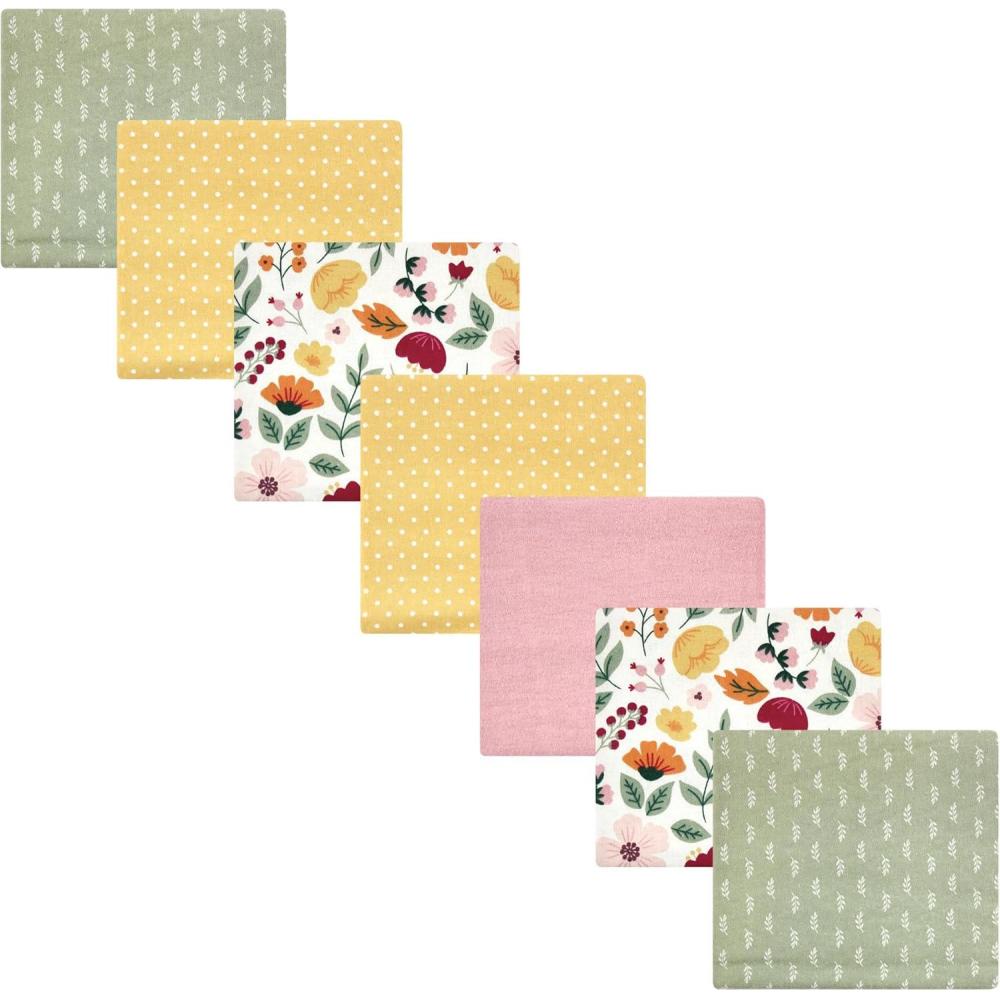 imageLuvable Friends Little Treasure Flannel Receiving Blankets 7pkAutumn Floral