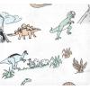 imageLuvable Friends Hudson Baby Flannel Receiving Blankets 7pkGray Dinosaur Journey