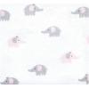 imageLuvable Friends Little Treasure Flannel Receiving Blankets 7pkElephant Serenity Pink