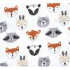 imageLuvable Friends Little Treasure Flannel Receiving Blankets 7pkForest Woodland Gray