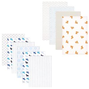 imageFlannel Receiving Blanket 10PackDogsFox
