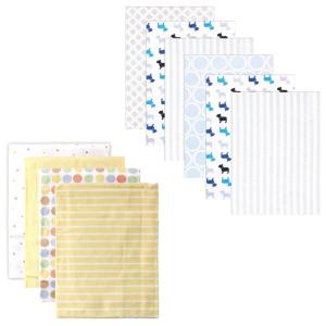 imageFlannel Receiving Blanket 10PackDogsYellow Dots