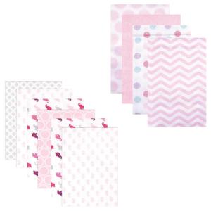 imageFlannel Receiving Blanket 10PackElephantPink Chevron