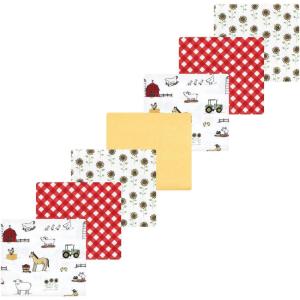 imageLuvable Friends Hudson Baby Flannel Receiving Blankets 7pkBarnyard Farm
