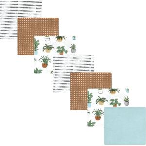imageLuvable Friends Hudson Baby Flannel Receiving Blankets 7pkBotanical Plants