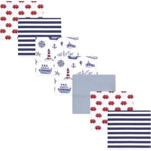 imageLuvable Friends Hudson Baby Flannel Receiving Blankets 7pkCoastal Lighthouse