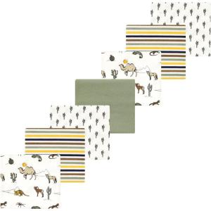 imageLuvable Friends Hudson Baby Flannel Receiving Blankets 7pkDesert Wildlife