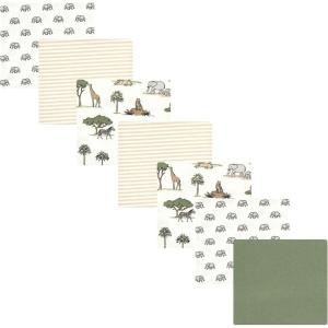 imageLuvable Friends Hudson Baby Flannel Receiving Blankets 7pkJungle Safari