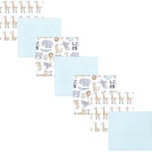 imageLuvable Friends Hudson Baby Flannel Receiving Blankets 7pkKangaroo Pastel