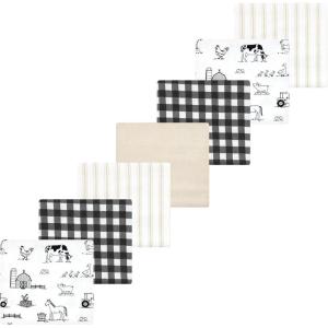 imageLuvable Friends Hudson Baby Flannel Receiving Blankets 7pkNeutral Farm Animals