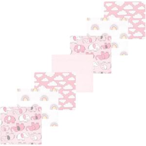 imageLuvable Friends Hudson Baby Flannel Receiving Blankets 7pkPink Elephant Parade
