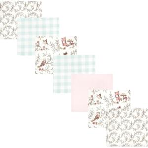 imageLuvable Friends Hudson Baby Flannel Receiving Blankets 7pkPink Forest Friends
