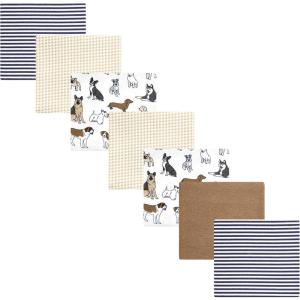imageLuvable Friends Hudson Baby Flannel Receiving Blankets 7pkPlayful Handsome Pups