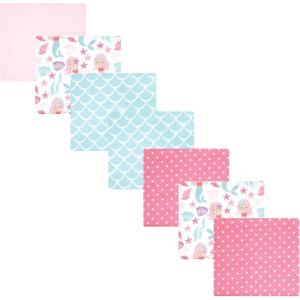 imageLuvable Friends Hudson Baby Flannel Receiving Blankets 7pkPurple Mermaid