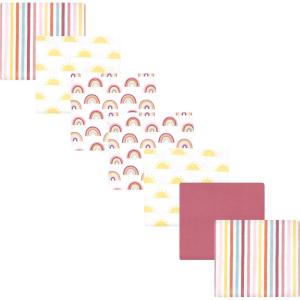 imageLuvable Friends Hudson Baby Flannel Receiving Blankets 7pkRainbow Sunshine