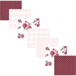 imageLuvable Friends Hudson Baby Flannel Receiving Blankets 7pkRose Garden