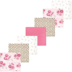 imageLuvable Friends Hudson Baby Flannel Receiving Blankets 7pkRosy Bloom