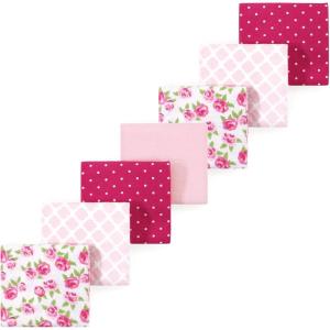 imageLuvable Friends Little Treasure Flannel Receiving Blankets 7pkBlushing Rose