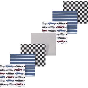 imageLuvable Friends Little Treasure Flannel Receiving Blankets 7pkClassic Cars