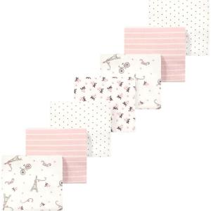 imageLuvable Friends Little Treasure Flannel Receiving Blankets 7pkEiffel Pink