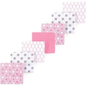 imageLuvable Friends Little Treasure Flannel Receiving Blankets 7pkPink Medallion