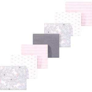 imageLuvable Friends Little Treasure Flannel Receiving Blankets 7pkPlayful Unicorn