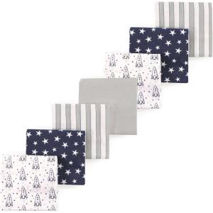 imageLuvable Friends Little Treasure Flannel Receiving Blankets 7pkRocket