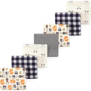 imageLuvable Friends Little Treasure Flannel Receiving Blankets 7pkWoodland Forest