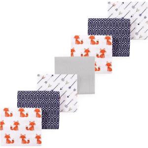 imageLuvable Friends Little Treasure Flannel Receiving Blankets 7pkWoodland Foxes