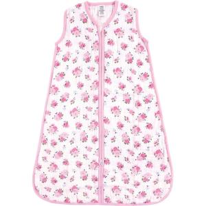 imageLuvable Friends Unisex Baby Sleeveless Muslin Cotton Sleeping Bag Sack BlanketFloral Muslin