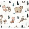 imageLuvable Friends Little Treasure Flannel Receiving Blankets 4pkForest Critters