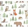 imageLuvable Friends Little Treasure Flannel Receiving Blankets 4pkWoodland Forest Animals