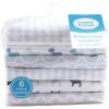 imageLuvable Friends Unisex Baby Cotton Flannel Receiving Blankets Basic Elephant 8Piece One SizeBulldogs 6pack