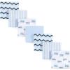 imageLuvable Friends Unisex Baby Cotton Flannel Receiving Blankets Rainbow 7Pack One SizeTrain 7pack