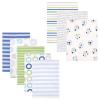 imageFlannel Receiving Blanket 8PackBoy PawsBlue Circles