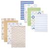 Blue Circles/Tan Chevron