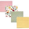 imageLuvable Friends Little Treasure Flannel Receiving Blankets 4pkAutumn Floral