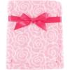 imageLuvable Friends Unisex Baby Coral Fleece Blanket Gray Plaid One SizePink Rose