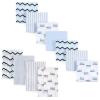 imageLuvable Friends Unisex Baby Cotton Flannel Burp Cloths and Receiving Blankets 11Piece Girl Feathers One SizeTrain