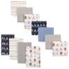 imageLuvable Friends Unisex Baby Cotton Flannel Burp Cloths and Receiving Blankets 11Piece Girl Feathers One SizeTribe