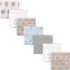 imageLuvable Friends Unisex Baby Cotton Flannel Receiving Blankets Rainbow 7Pack One SizeWild  Free
