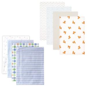 imageFlannel Receiving Blanket 8PackBlue DotsFox