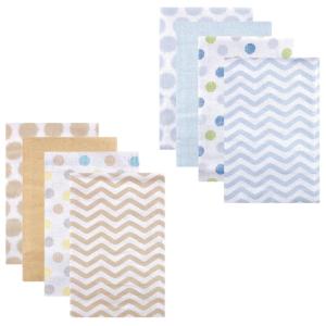 imageFlannel Receiving Blanket 8PackBoy ChevronTan Chevron