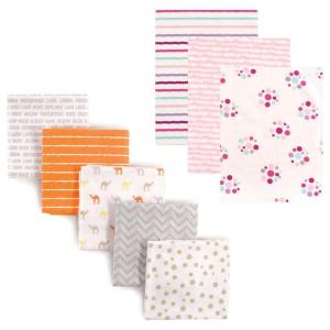 imageFlannel Receiving Blanket 8PackGirl PawsCamel